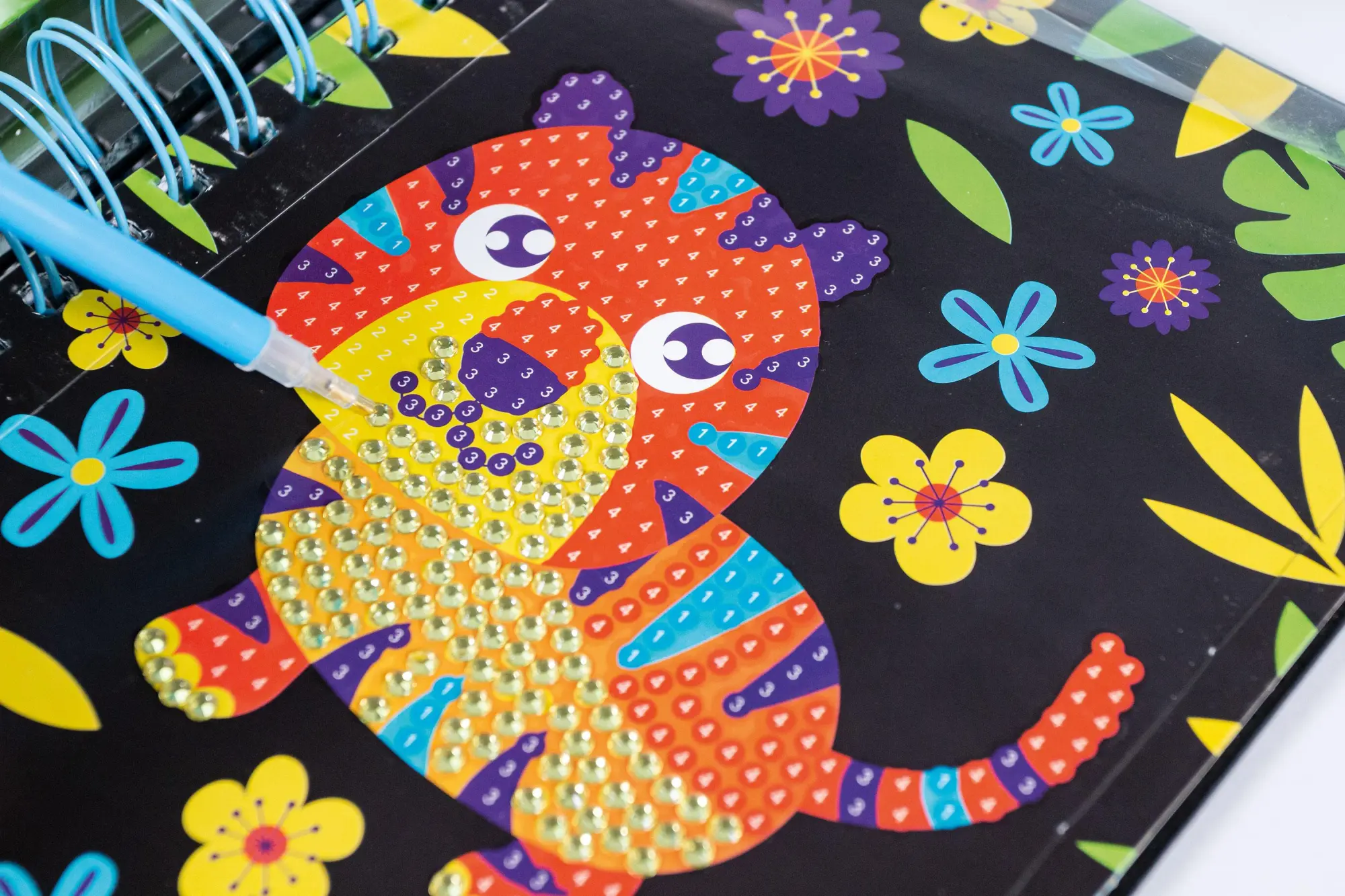 Bild: 9783743215405 | Diamond Painting - Bastelspaß mit Diamanten - Tierkinder | Grünhäuser