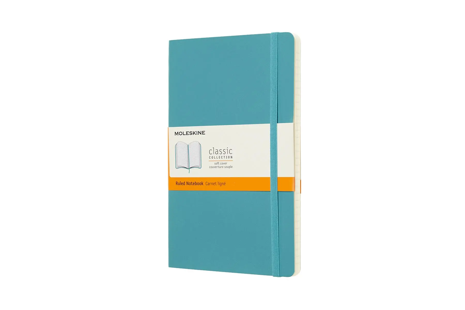 Cover: 8058341715505 | Moleskine Notizbuch Large/A5, Liniert, Soft Cover, Riff Blau | 192 S.