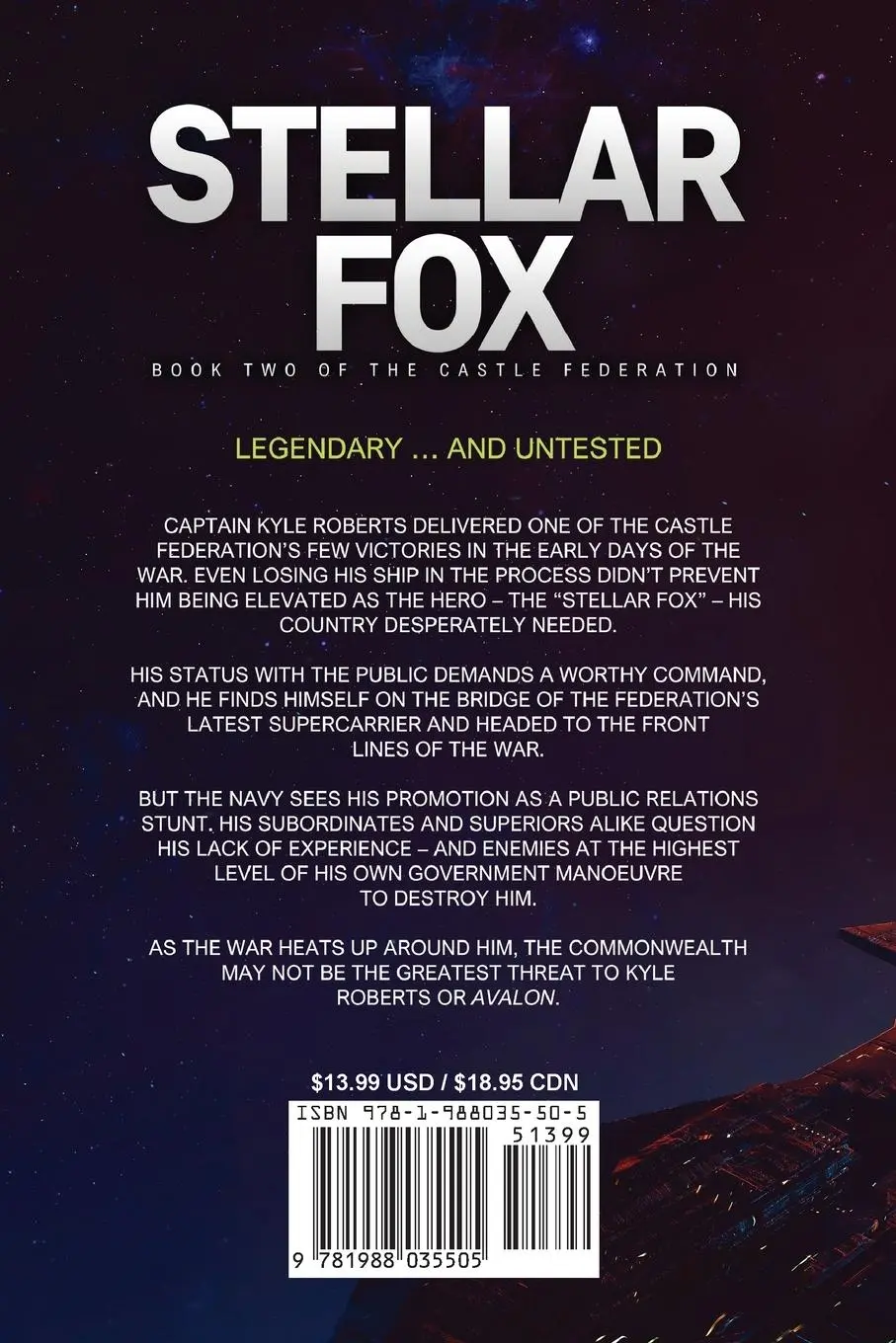 Rückseite: 9781988035505 | Stellar Fox | Castle Federation Book 2 | Glynn Stewart | Taschenbuch