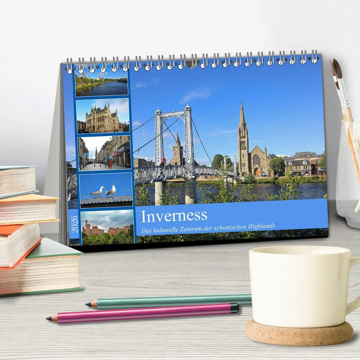 Bild: 9783457575505 | Inverness (Tischkalender 2026 DIN A5 quer), CALVENDO Monatskalender