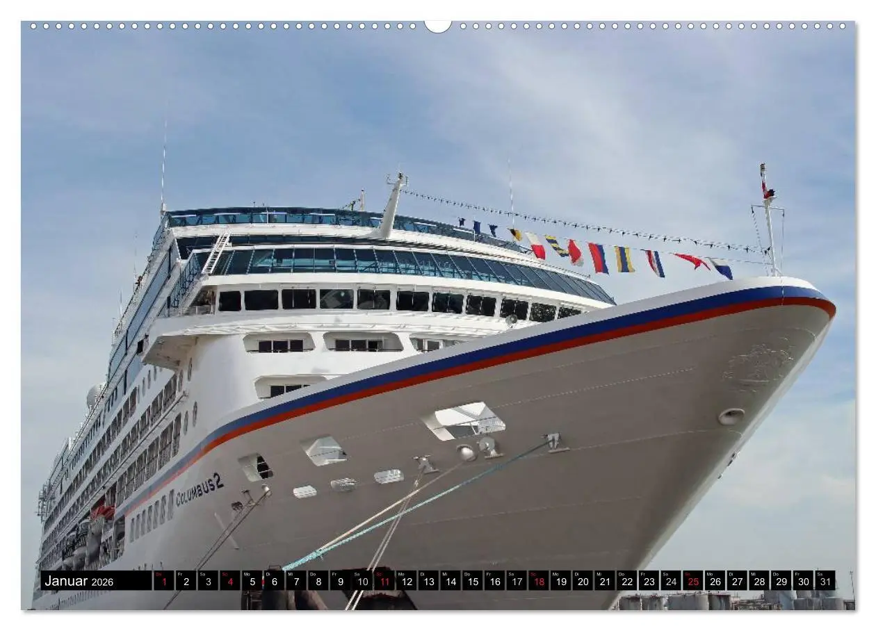 Bild: 9783516115505 | Kreuzfahrtschiffe in Hamburg (hochwertiger Premium Wandkalender...