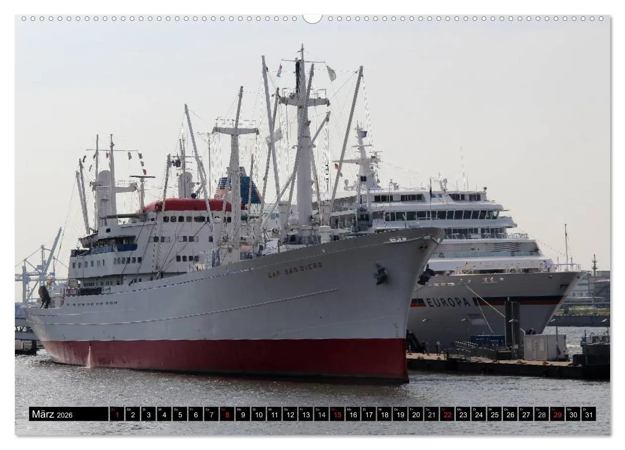 Bild: 9783516115505 | Kreuzfahrtschiffe in Hamburg (hochwertiger Premium Wandkalender...