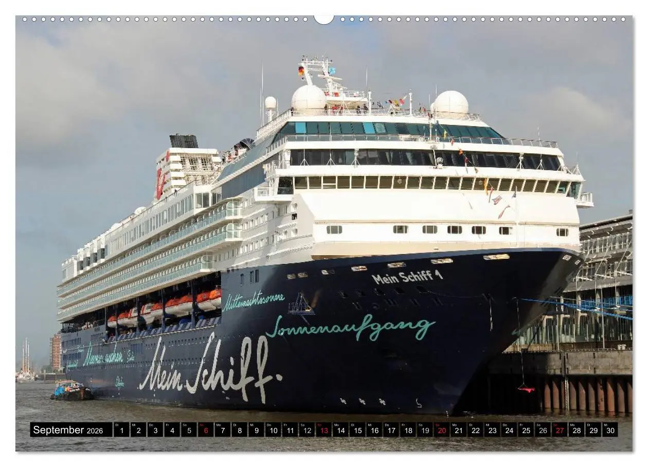 Bild: 9783516115505 | Kreuzfahrtschiffe in Hamburg (hochwertiger Premium Wandkalender...