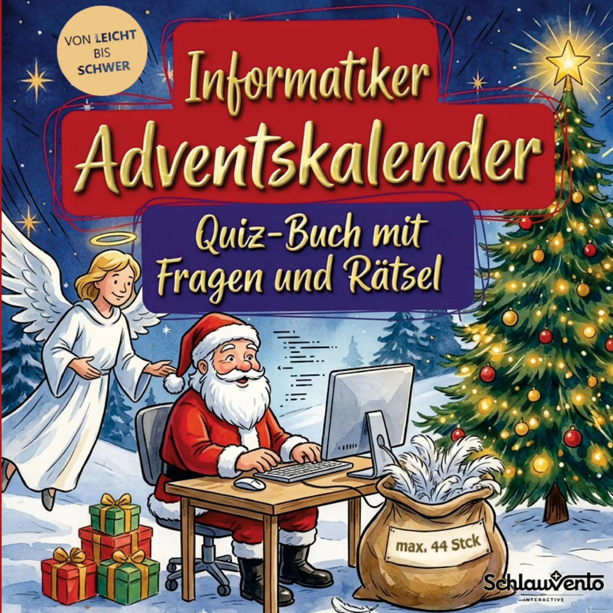 Cover: 9783693195505 | Informatiker-Adventskalender: Quiz-Buch mit Fragen und Rätsel | Buch