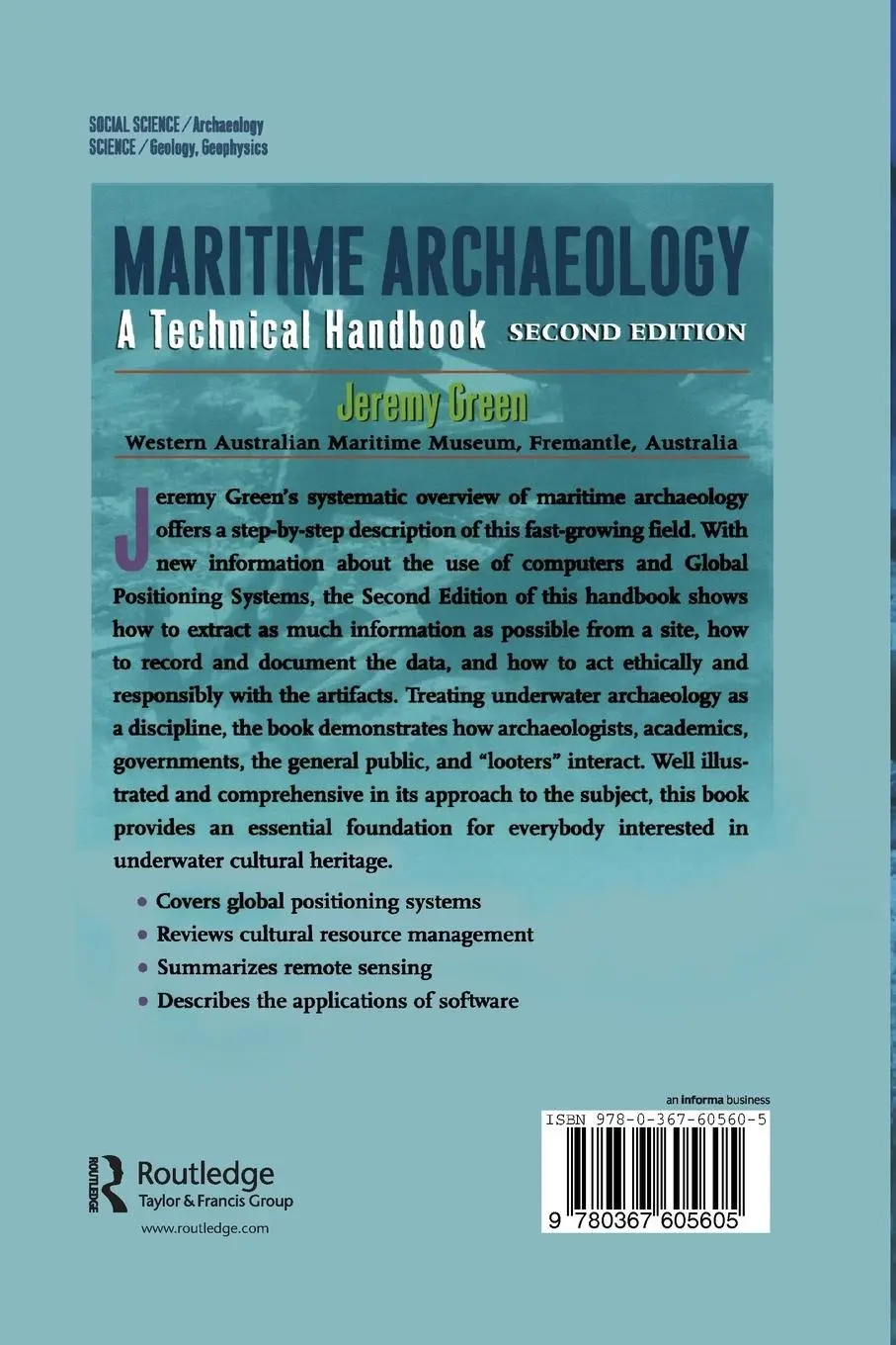Rückseite: 9780367605605 | Maritime Archaeology | A Technical Handbook, Second Edition | Green