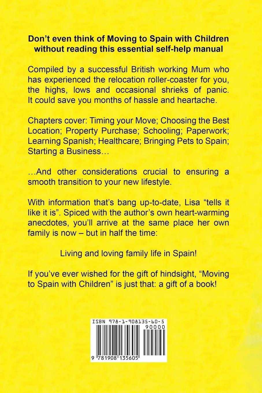 Rückseite: 9781908135605 | Moving To Spain With Children | Lisa Sadleir | Taschenbuch | Englisch