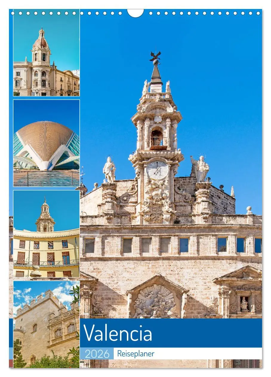 Cover: 9783516345605 | Valencia - Reiseplaner (Wandkalender 2026 DIN A3 hoch), CALVENDO...