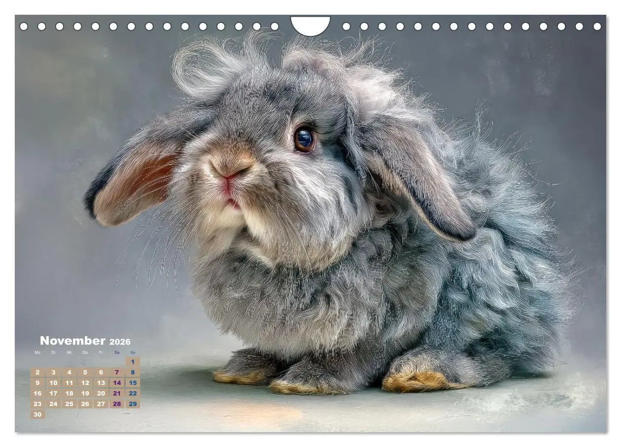 Bild: 9783516725605 | Kaninchenportraits - Szenen voller Charme (Wandkalender 2026 DIN A4...
