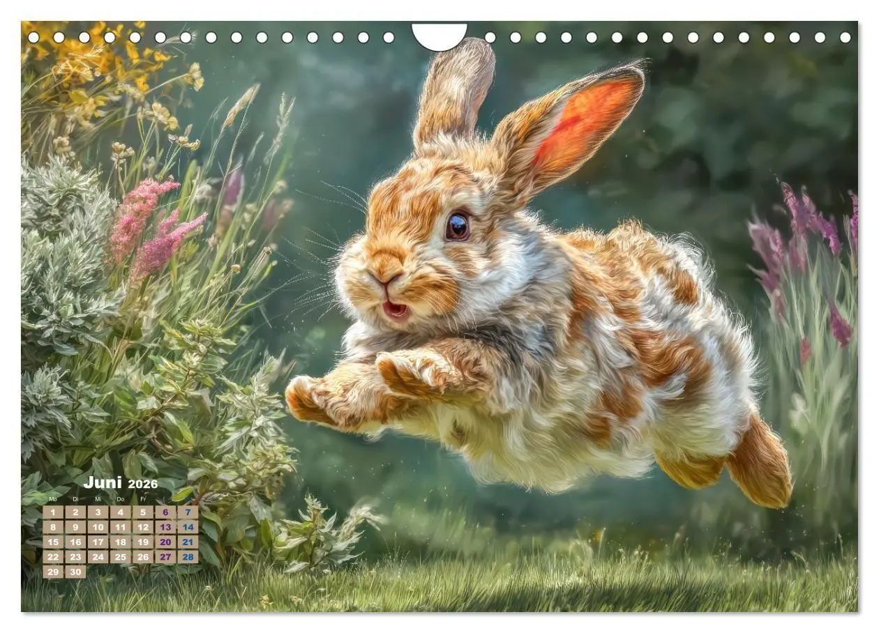 Bild: 9783516725605 | Kaninchenportraits - Szenen voller Charme (Wandkalender 2026 DIN A4...