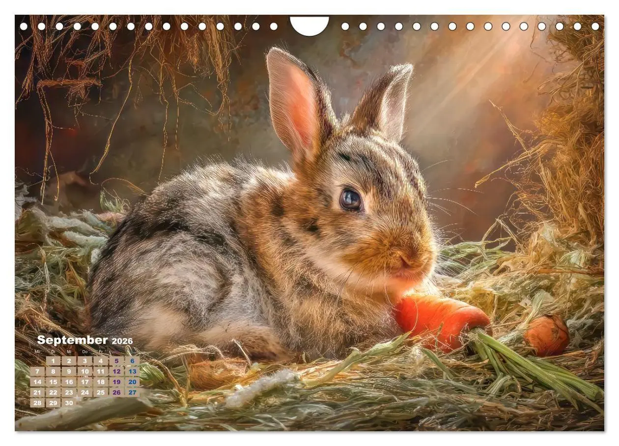 Bild: 9783516725605 | Kaninchenportraits - Szenen voller Charme (Wandkalender 2026 DIN A4...