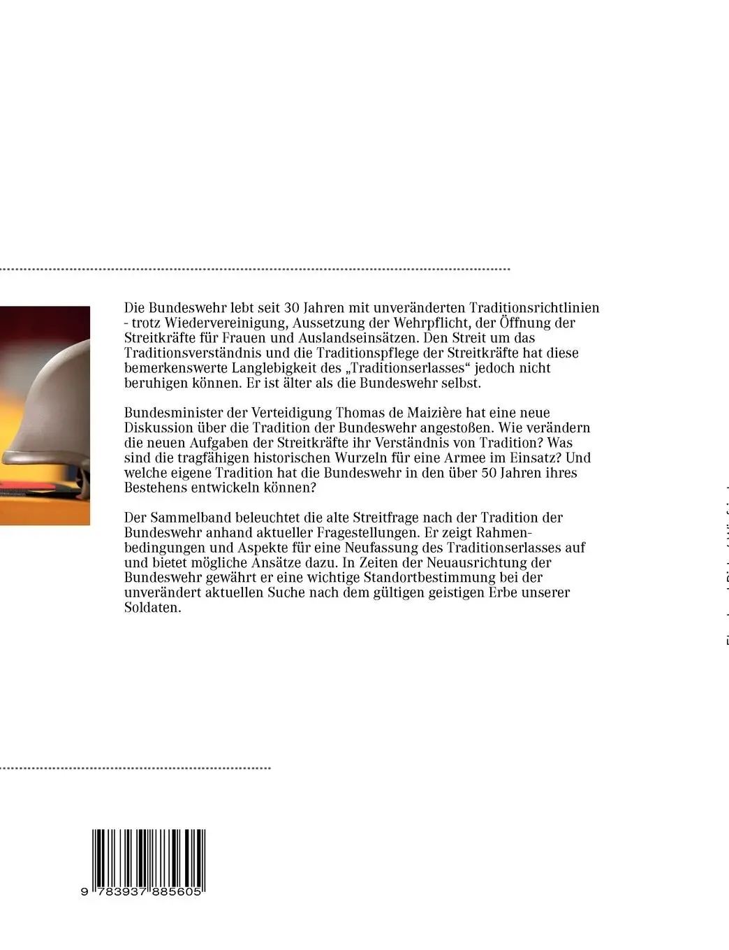 Rückseite: 9783937885605 | Tradition für die Bundeswehr | Neue Aspekte einer alten Debatte | Buch