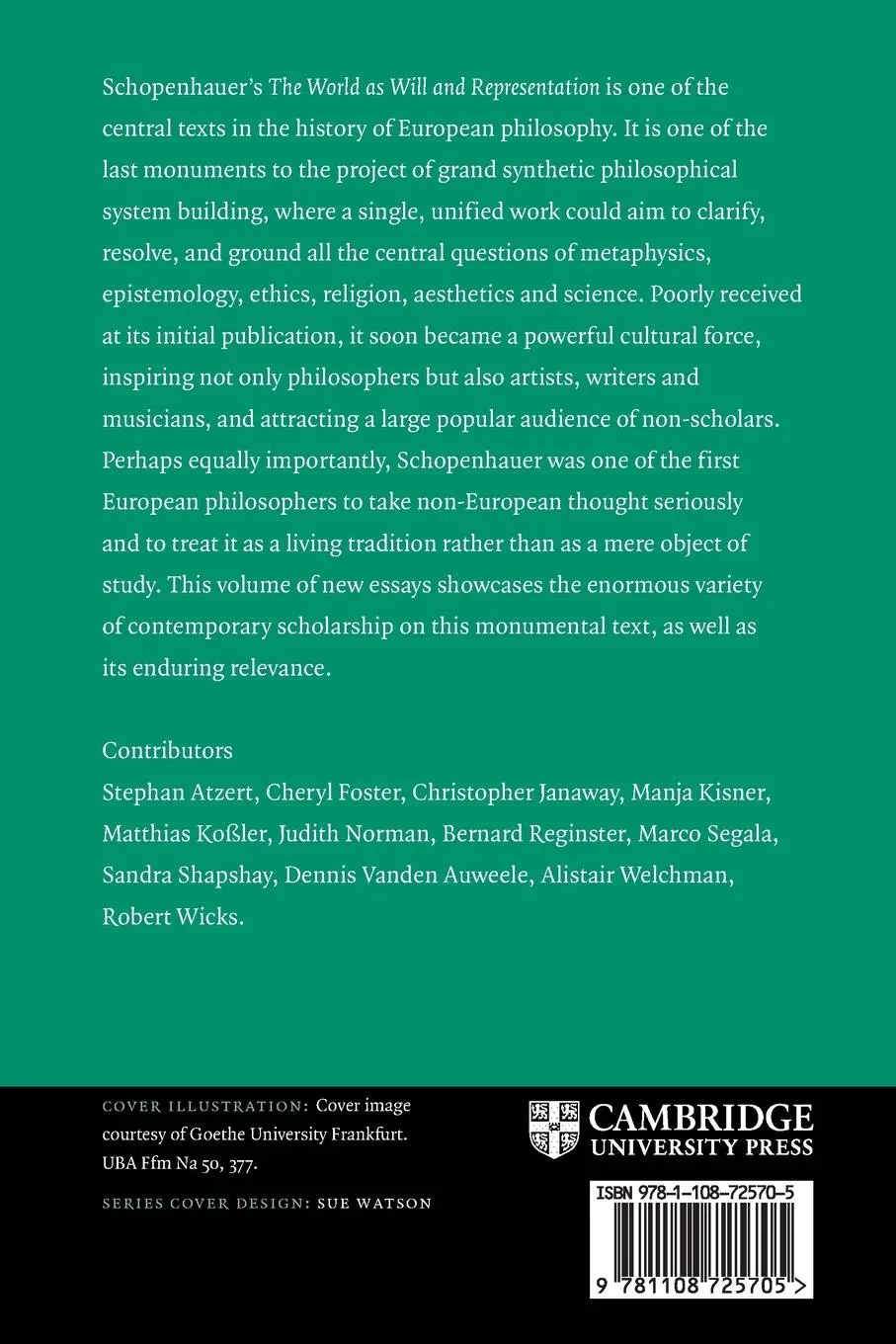 Rückseite: 9781108725705 | Schopenhauer's 'The World as Will and Representation' | Norman (u. a.)