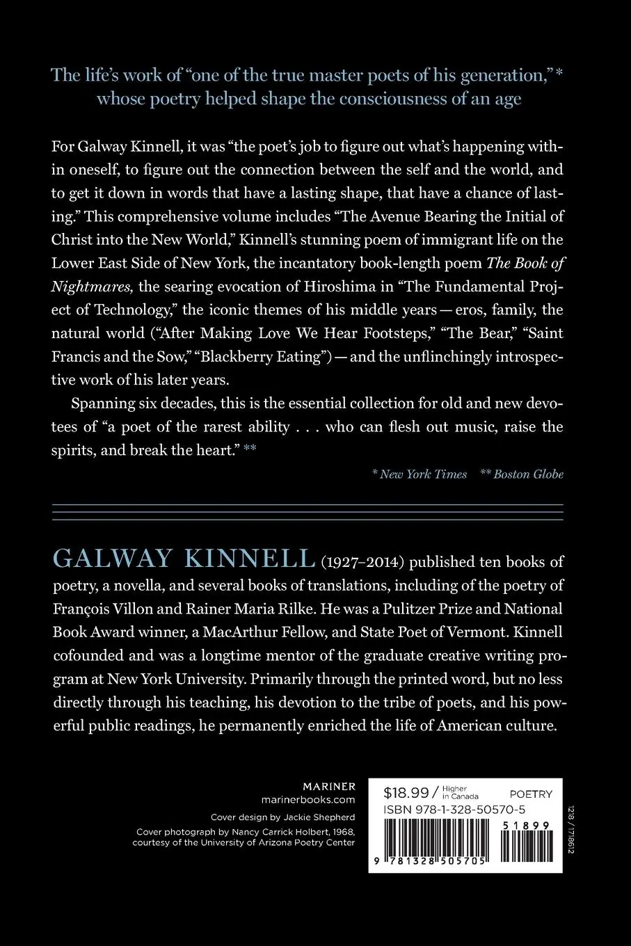 Rückseite: 9781328505705 | Collected Poems | Galway Kinnell | Taschenbuch | Englisch | 2018