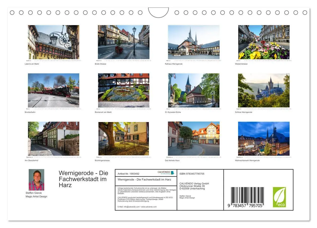 Bild: 9783457795705 | Wernigerode - Die Fachwerkstadt im Harz (Wandkalender 2026 DIN A4...