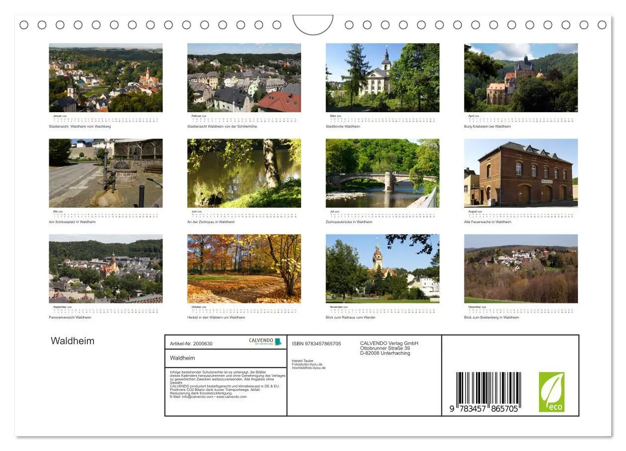 Bild: 9783457865705 | Waldheim (Wandkalender 2026 DIN A4 quer), CALVENDO Monatskalender | de