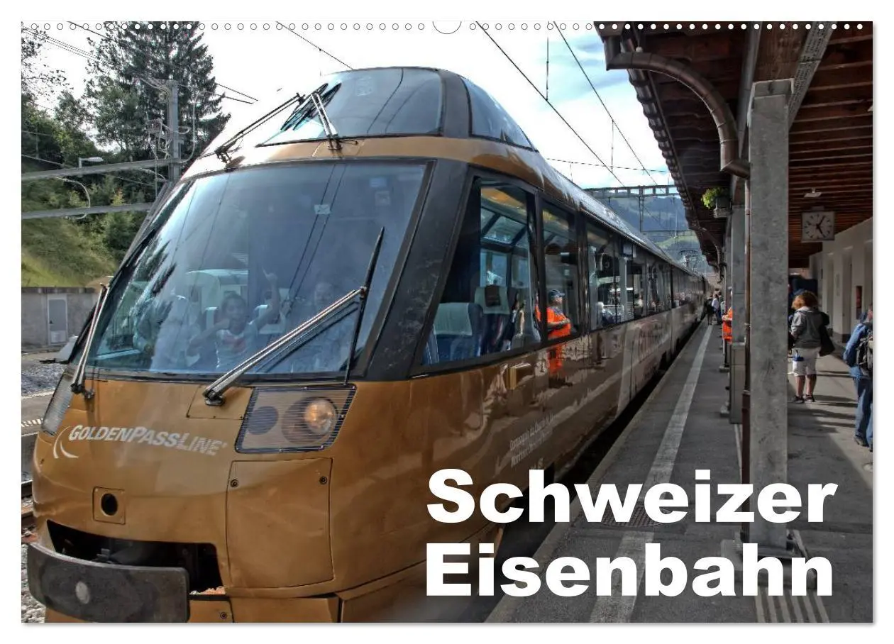 Cover: 9783516025705 | Schweizer Eisenbahn (Wandkalender 2026 DIN A2 quer), CALVENDO...