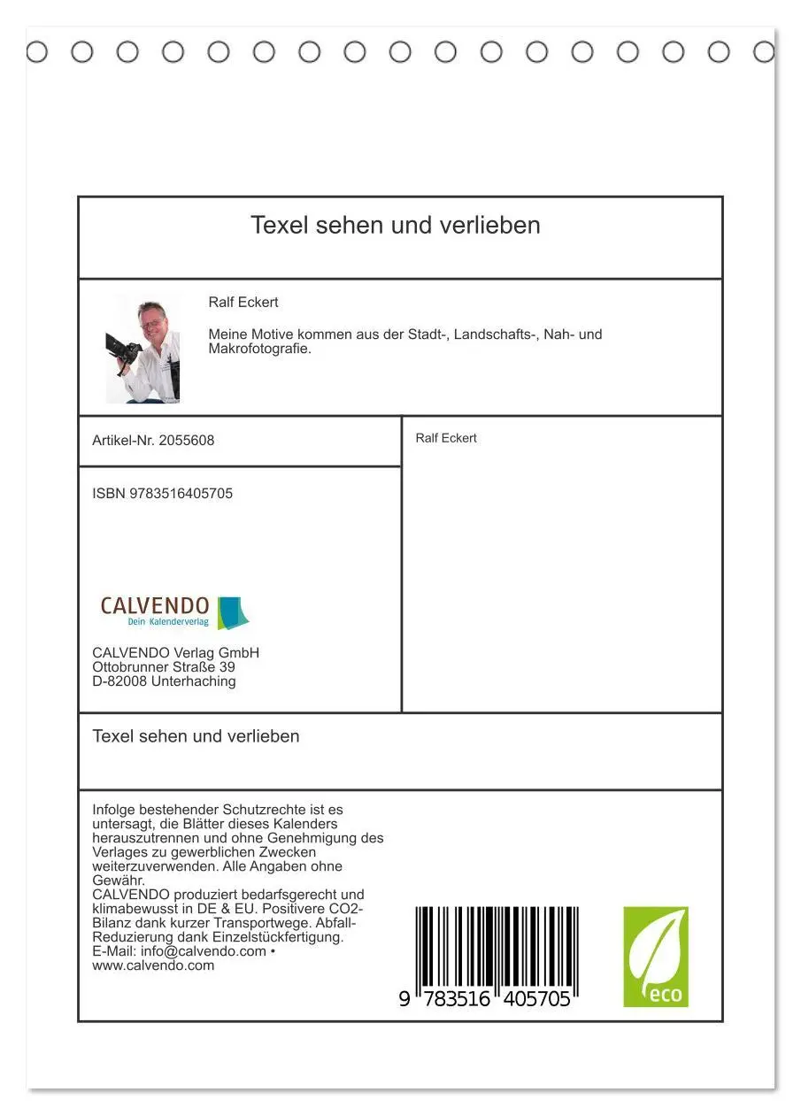 Bild: 9783516405705 | Texel sehen und verlieben (Tischkalender 2026 DIN A5 hoch),...