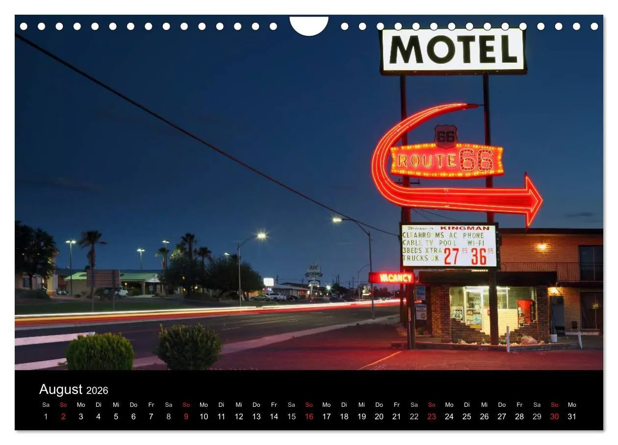 Bild: 9783516185805 | Route 66 im Südwesten (Wandkalender 2026 DIN A4 quer), CALVENDO...