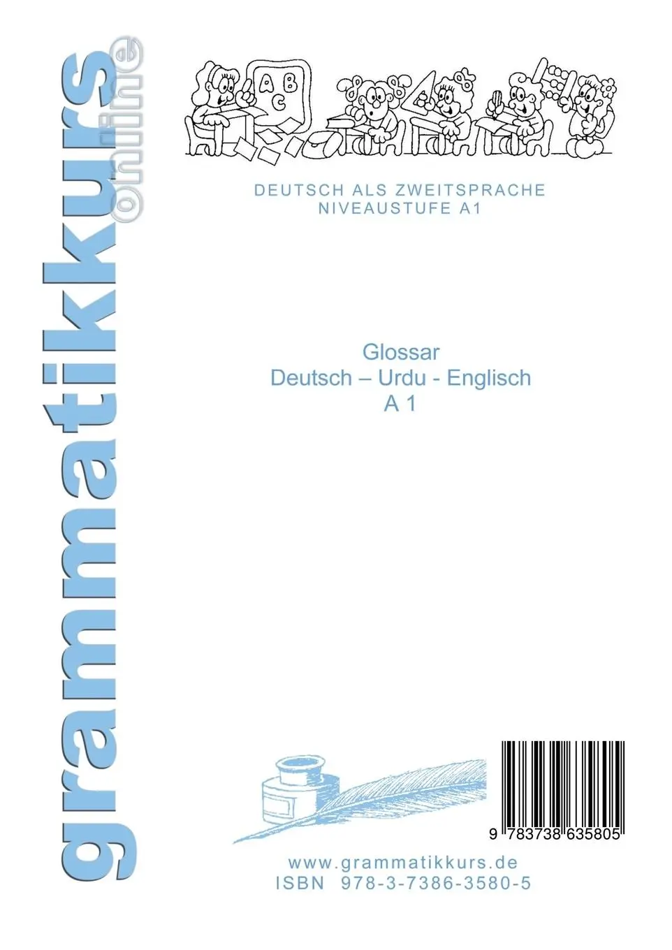 Rückseite: 9783738635805 | Wörterbuch Deutsch - Urdu - Englisch Niveau A1 | Marlene Schachner