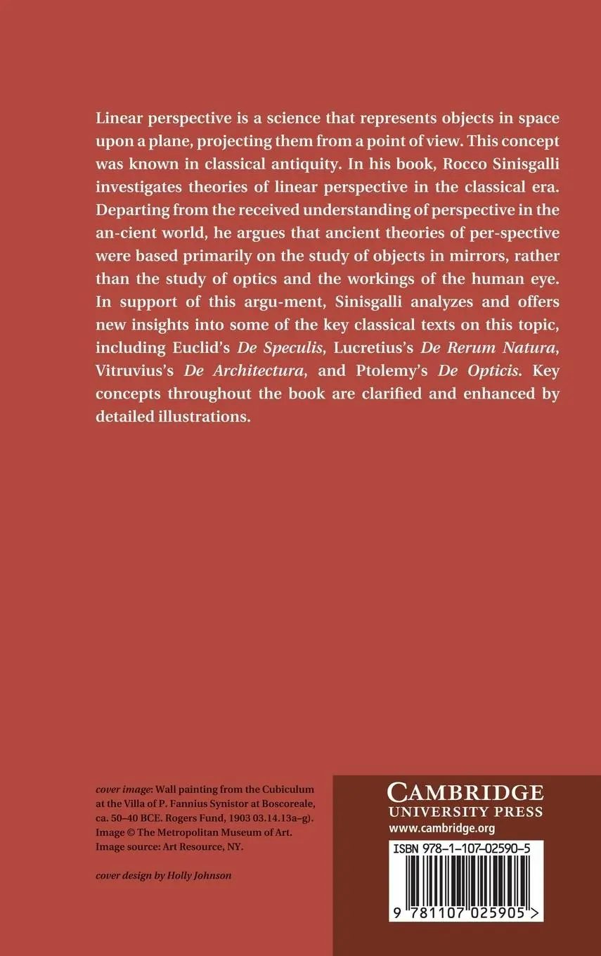 Rückseite: 9781107025905 | Perspective in the Visual Culture of Classical Antiquity | Sinisgalli