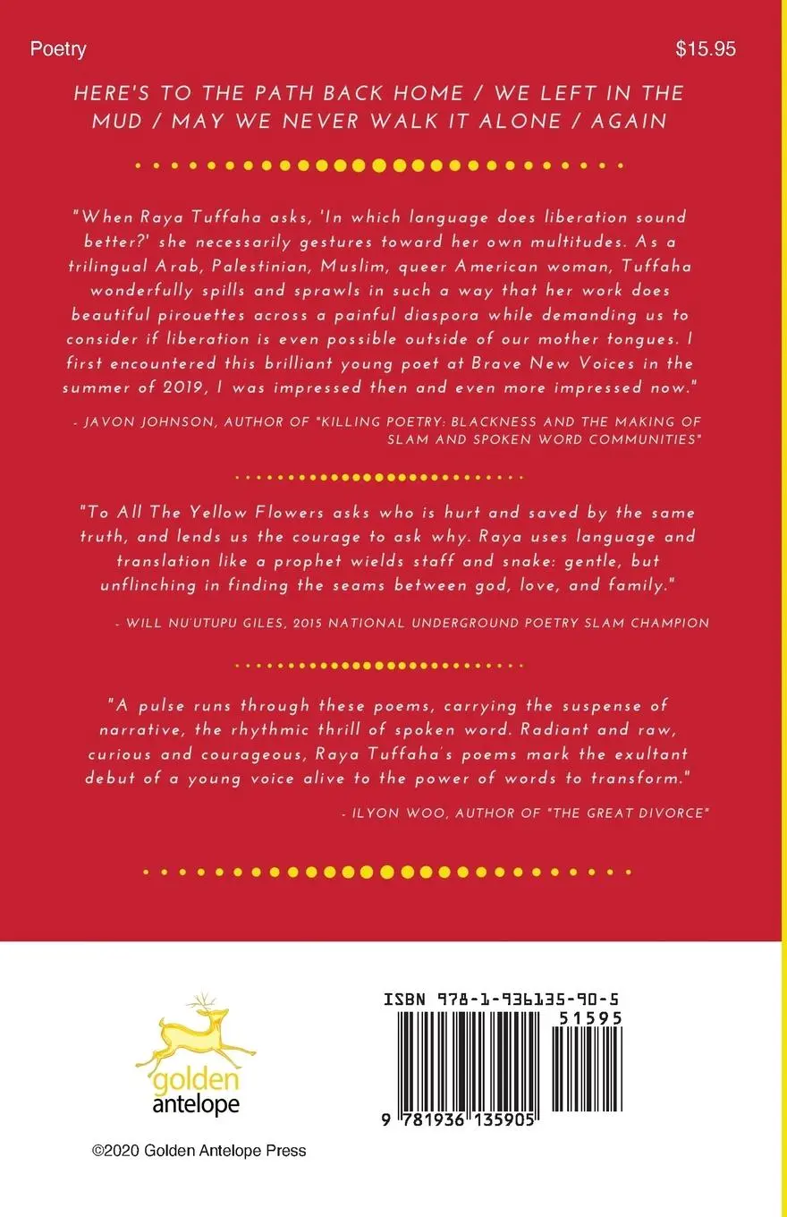 Rückseite: 9781936135905 | To All the Yellow Flowers | Raya Tuffaha | Taschenbuch | Englisch