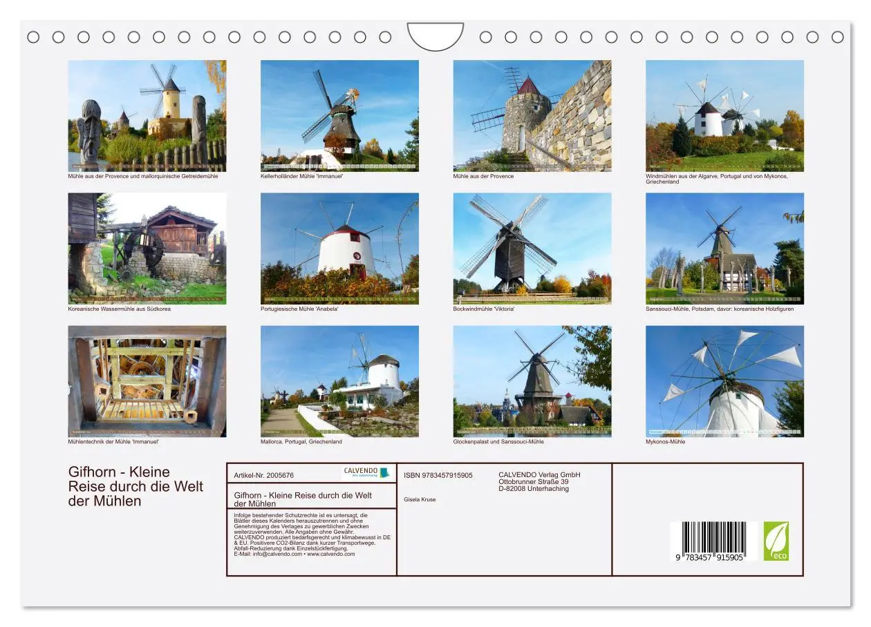 Bild: 9783457915905 | Gifhorn - Kleine Reise durch die Welt der Mühlen (Wandkalender 2026...