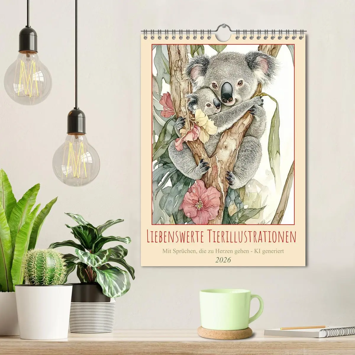 Bild: 9783516245905 | Liebenswerte Tierillustrationen (Wandkalender 2026 DIN A4 hoch),...