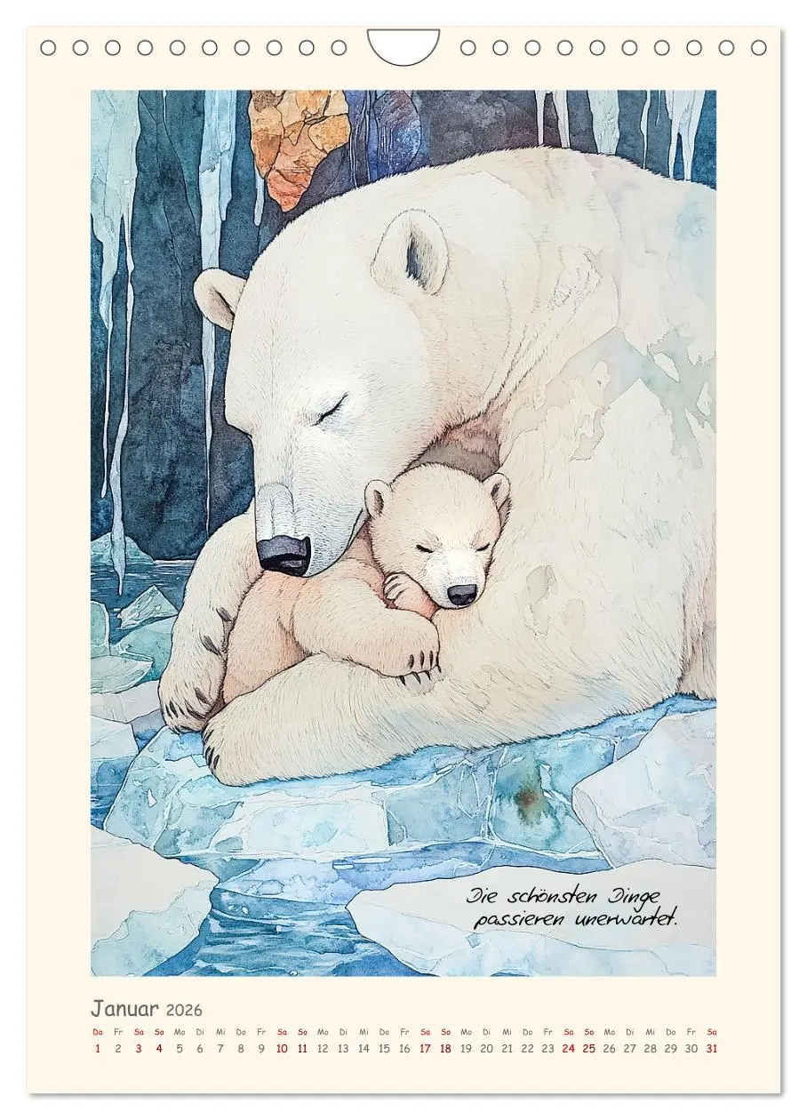 Bild: 9783516245905 | Liebenswerte Tierillustrationen (Wandkalender 2026 DIN A4 hoch),...