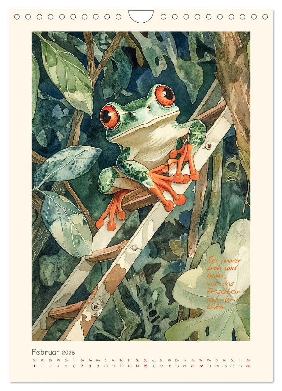 Bild: 9783516245905 | Liebenswerte Tierillustrationen (Wandkalender 2026 DIN A4 hoch),...