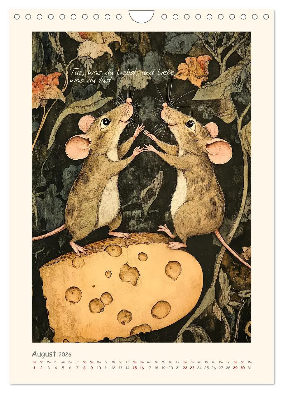 Bild: 9783516245905 | Liebenswerte Tierillustrationen (Wandkalender 2026 DIN A4 hoch),...