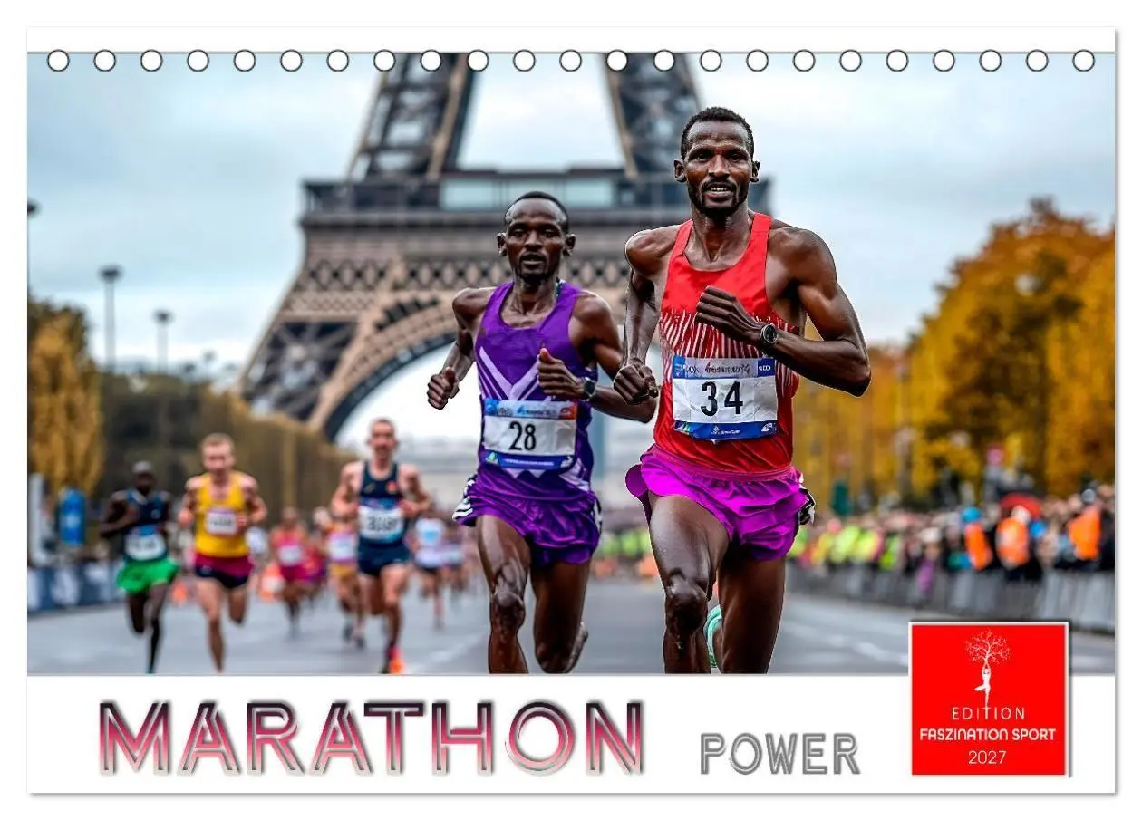 Cover: 9783569025905 | Marathon Power (Tischkalender 2027 DIN A5 quer), CALVENDO...