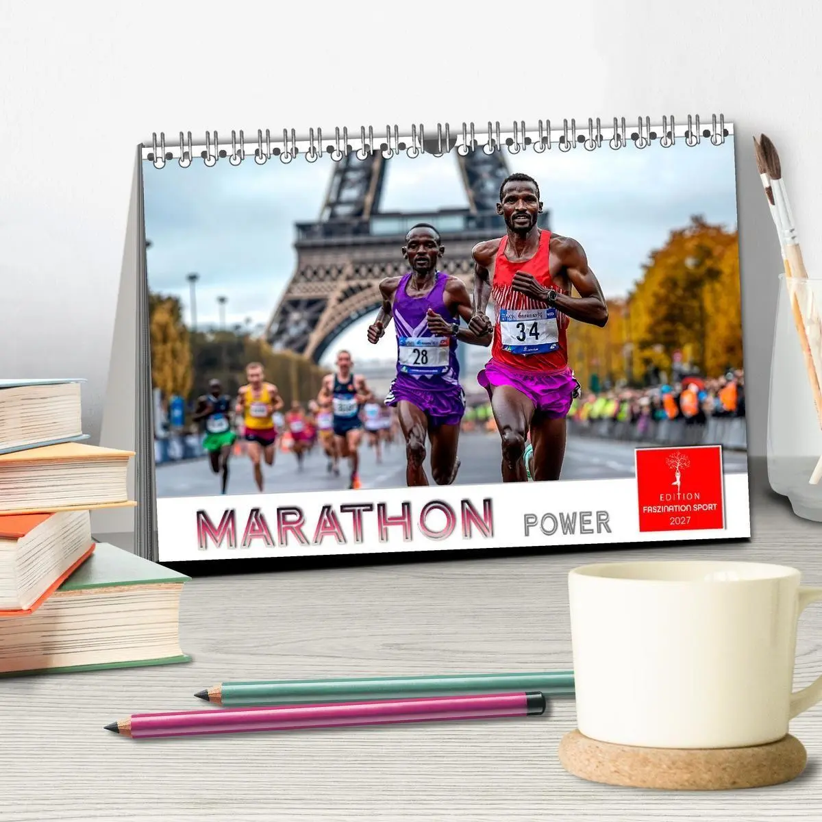Bild: 9783569025905 | Marathon Power (Tischkalender 2027 DIN A5 quer), CALVENDO...