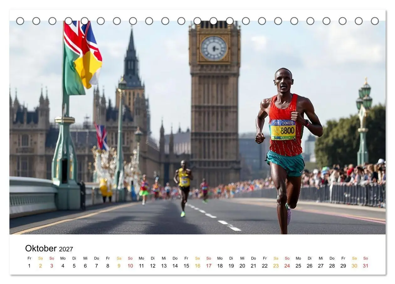 Bild: 9783569025905 | Marathon Power (Tischkalender 2027 DIN A5 quer), CALVENDO...