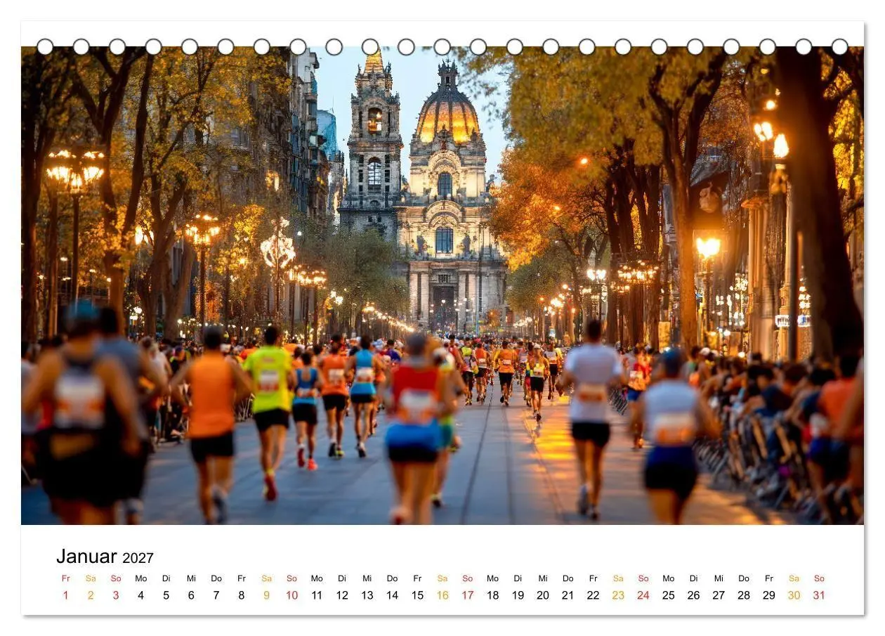 Bild: 9783569025905 | Marathon Power (Tischkalender 2027 DIN A5 quer), CALVENDO...