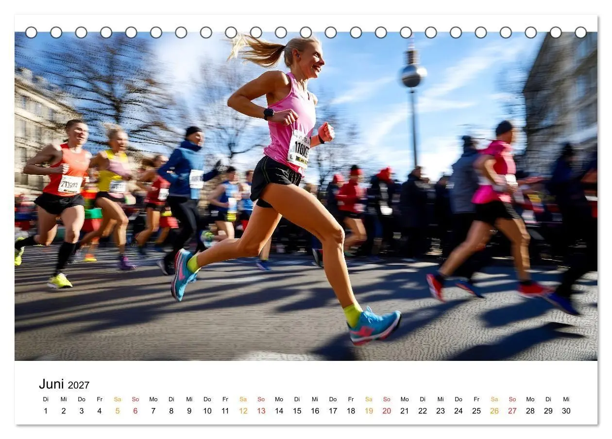 Bild: 9783569025905 | Marathon Power (Tischkalender 2027 DIN A5 quer), CALVENDO...
