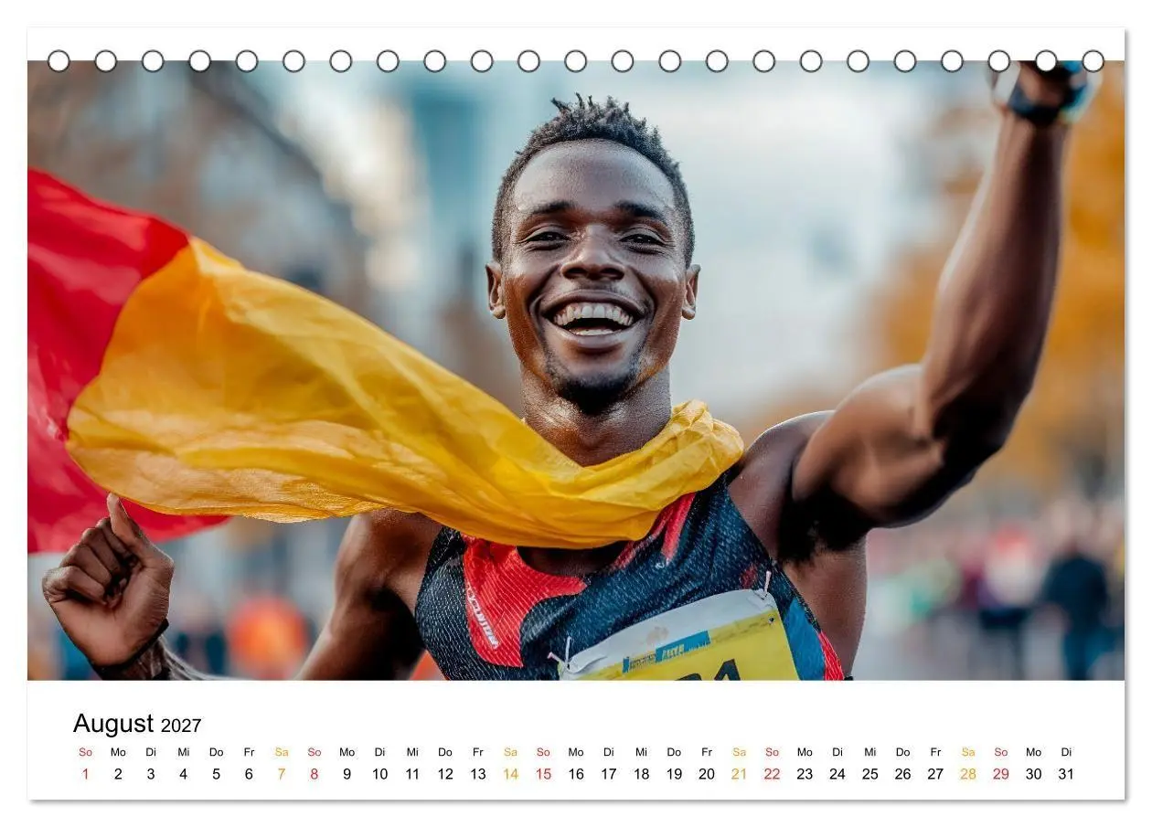 Bild: 9783569025905 | Marathon Power (Tischkalender 2027 DIN A5 quer), CALVENDO...