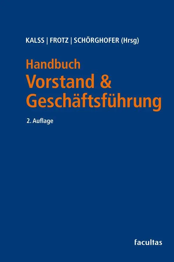 Cover: 9783708925905 | Handbuch Vorstand &amp; Geschäftsführung | Susanne Kalss (u. a.) | Buch