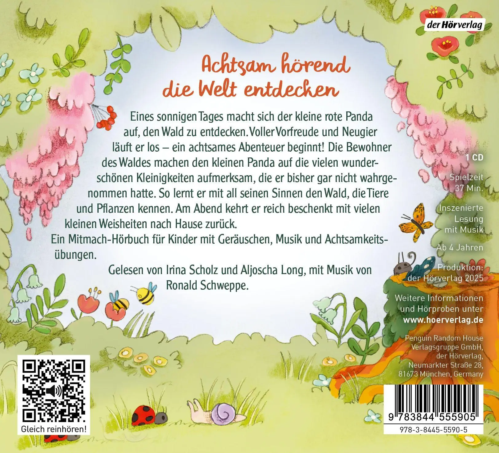 Bild: 9783844555905 | Der kleine rote Panda und die Achtsamkeit | Aljoscha Long (u. a.) | CD