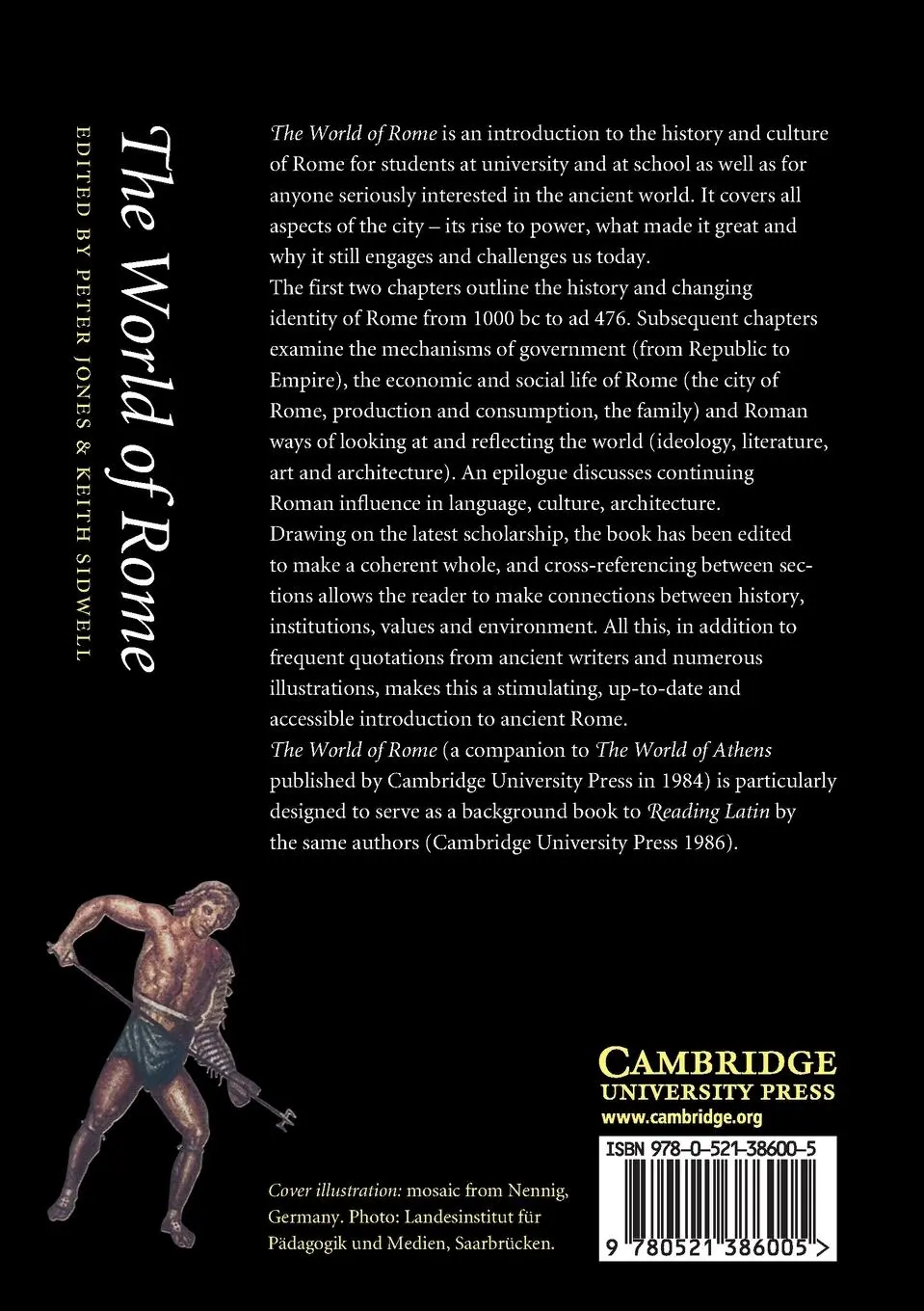 Rückseite: 9780521386005 | The World of Rome | Peter V. Jones (u. a.) | Taschenbuch | Englisch