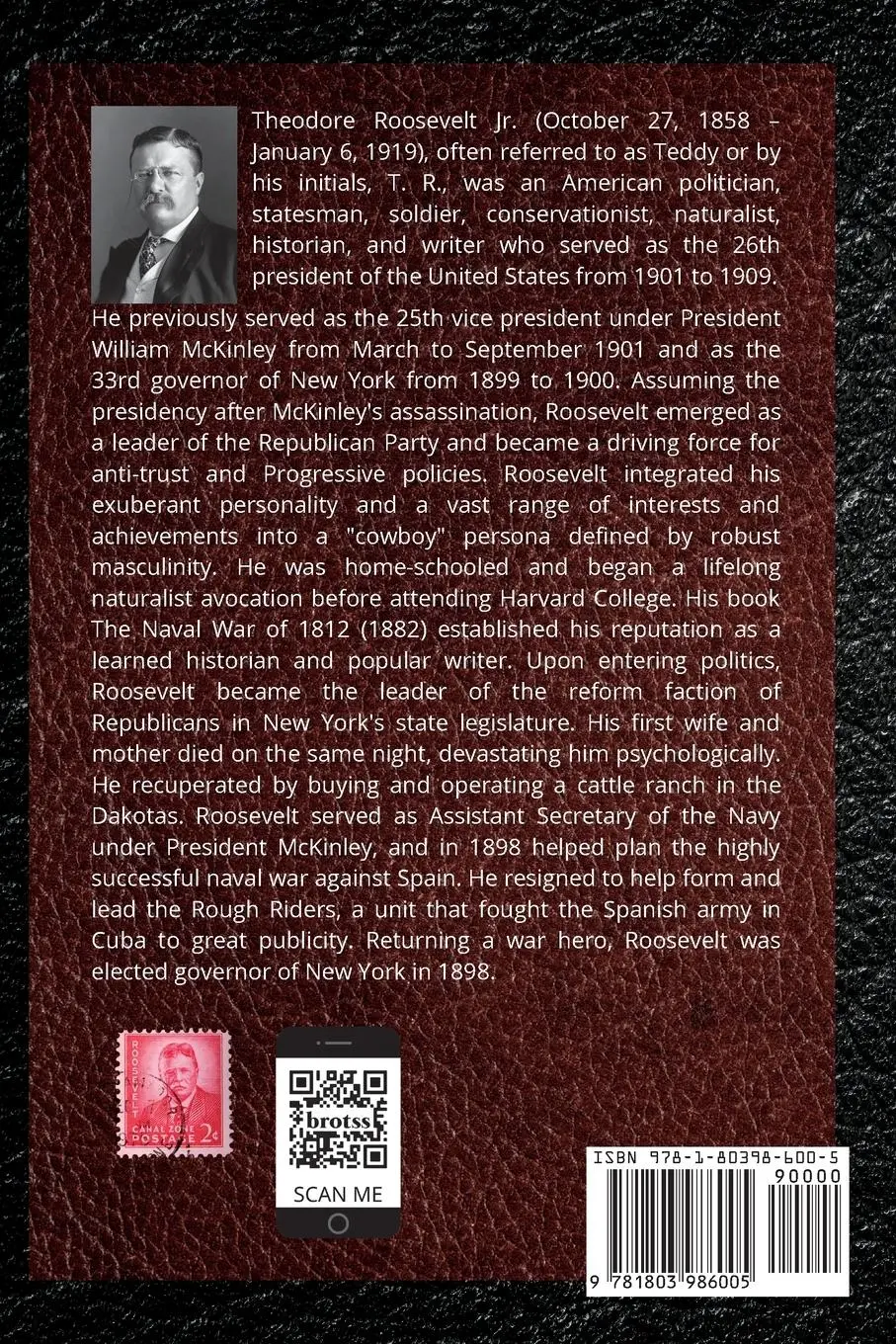Rückseite: 9781803986005 | Theodore Roosevelt | An Autobiography | Theodore Roosevelt | Buch
