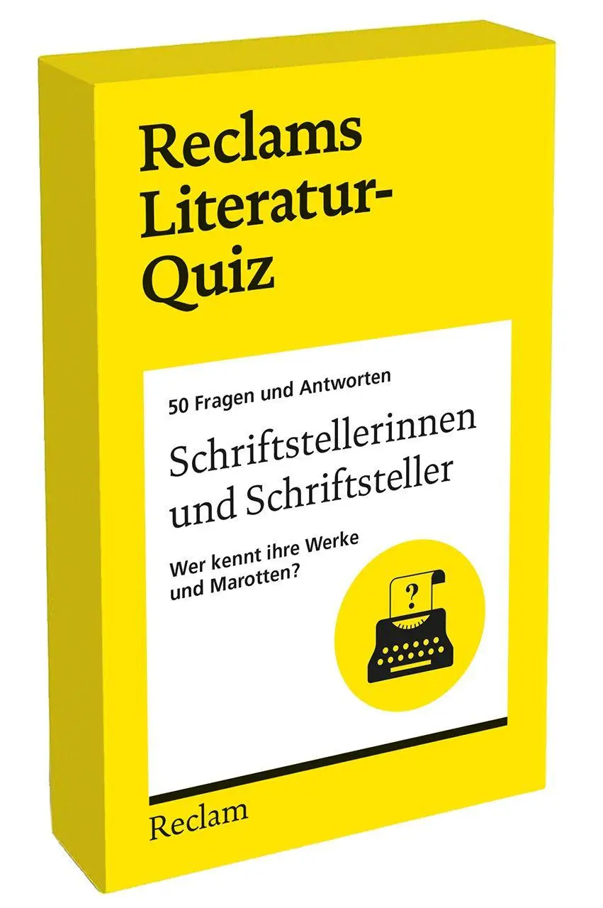 Cover: 9783150116005 | Schriftstellerinnen und Schriftsteller. Wer kennt ihre Werke und...