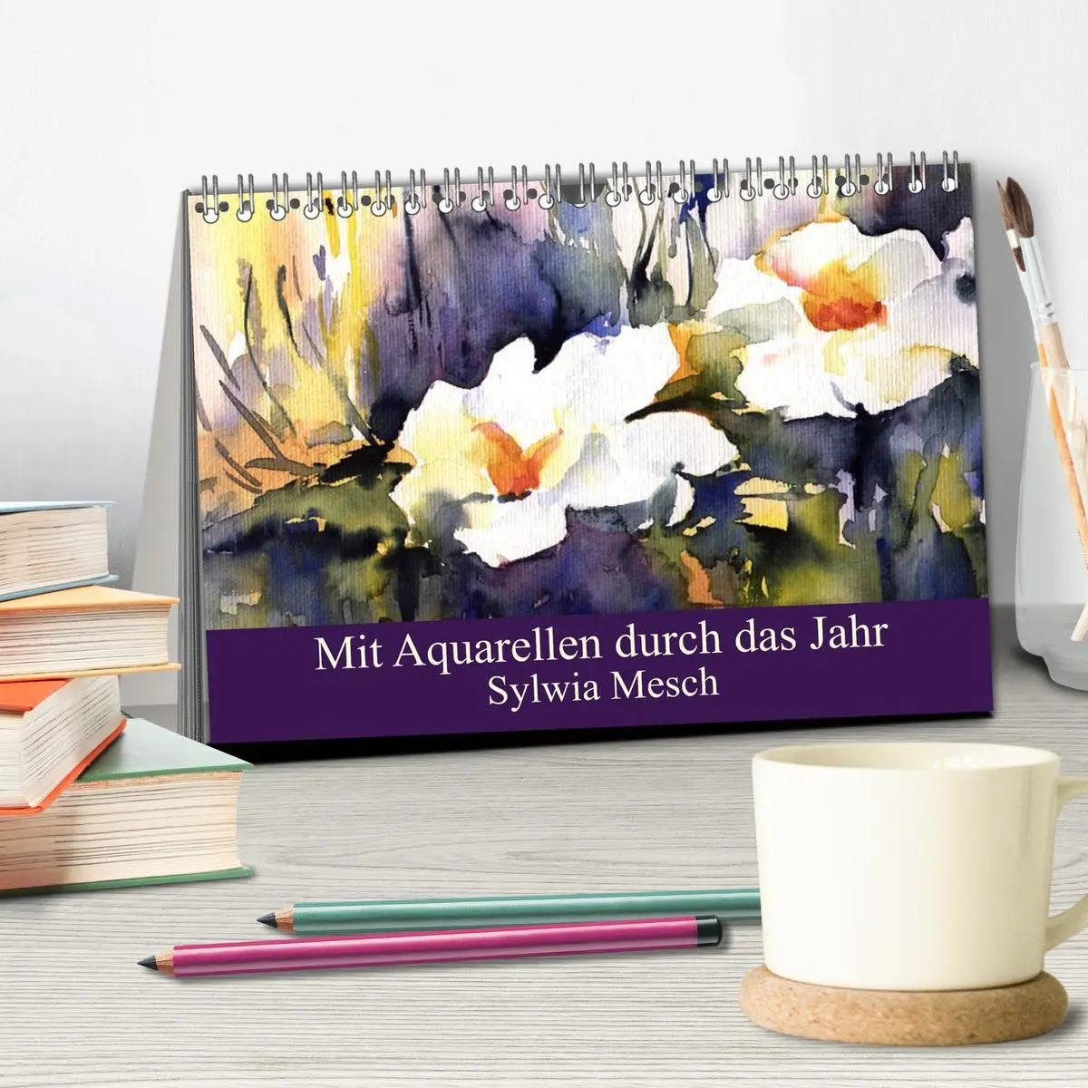 Bild: 9783457976005 | Mit Aquarellen durch das Jahr (Tischkalender 2026 DIN A5 quer),...