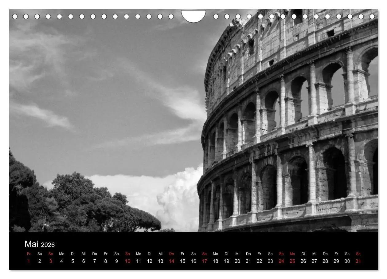 Bild: 9783516206005 | Metropole Rom (Wandkalender 2026 DIN A4 quer), CALVENDO Monatskalender