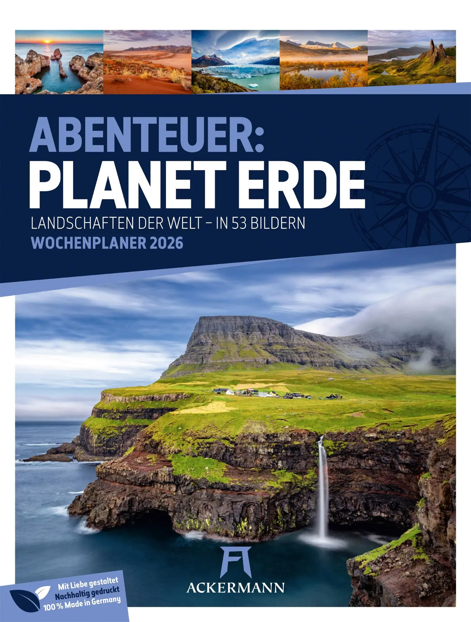 Cover: 9783838436005 | Planet Erde - Landschaften der Welt - Wochenplaner Kalender 2026