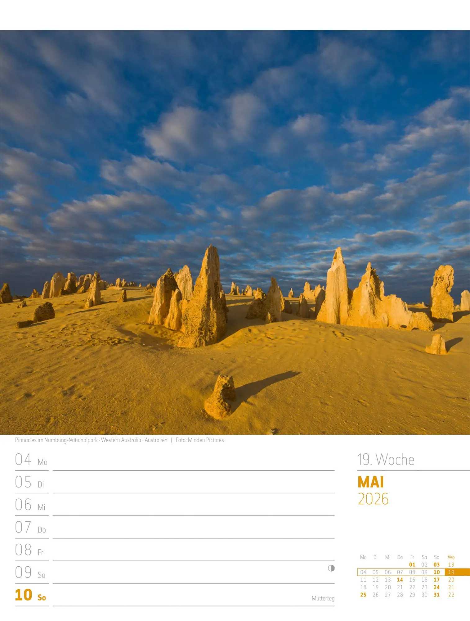 Bild: 9783838436005 | Planet Erde - Landschaften der Welt - Wochenplaner Kalender 2026