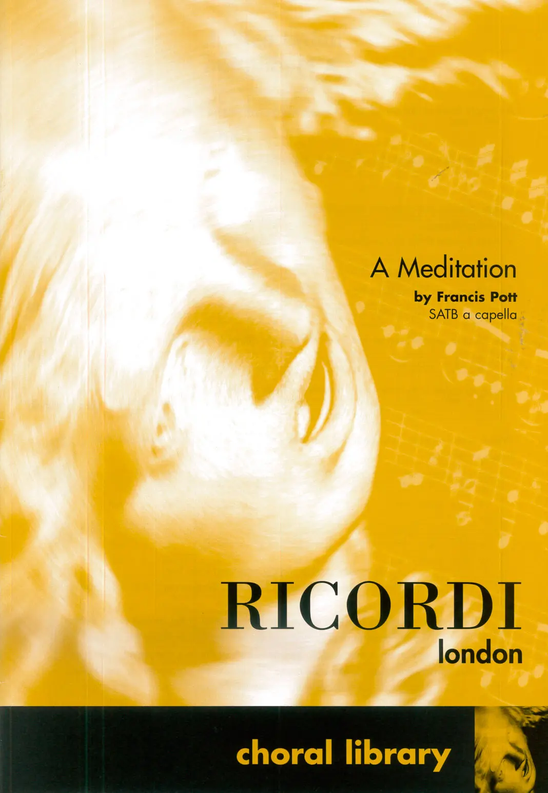 Cover: 9790570026005 | A Meditation | Francis Pott | Ricordi Choral Library | Buch | 2003