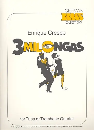 Cover: 4280000086105 | 3 Milongas | Enrique Crespo (u. a.) | German Brass Collections | 2009