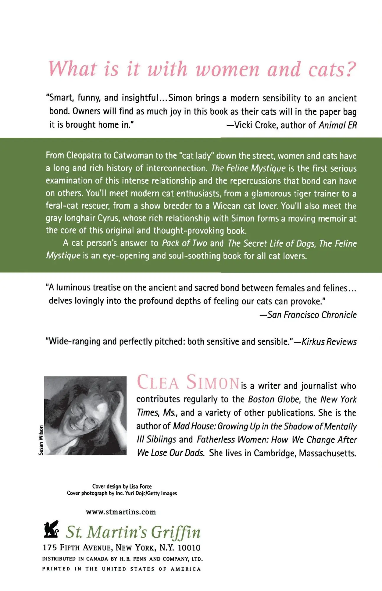 Rückseite: 9780312316105 | The Feline Mystique | Clea Simon | Taschenbuch | Englisch | 2003