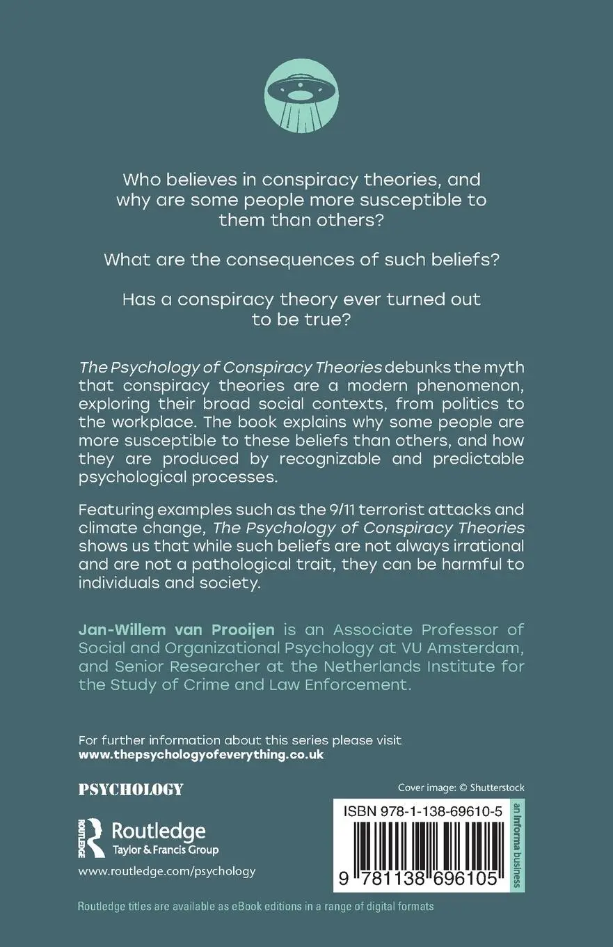 Rückseite: 9781138696105 | The Psychology of Conspiracy Theories | Jan-Willem Van Prooijen | Buch