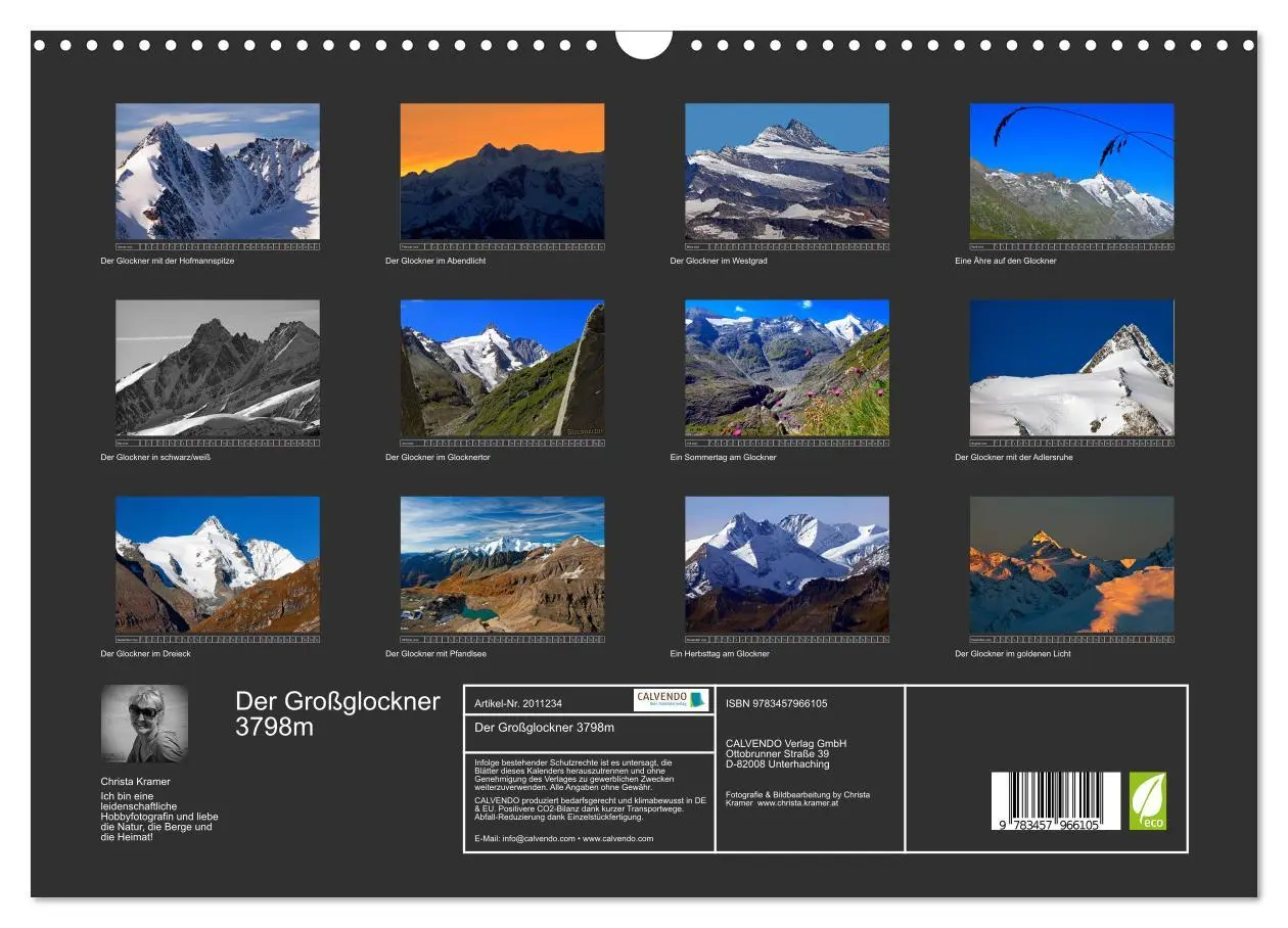 Bild: 9783457966105 | Der Großglockner 3798m (Wandkalender 2026 DIN A3 quer), CALVENDO...